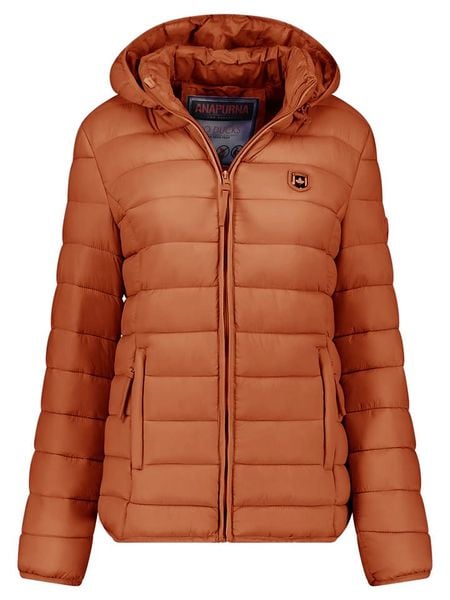 ANAPURNA Kurtka pikowana "Akitalana" w kolorze jasnobrązowym rozmiar: XL. Brązowe kurtki ANAPURNA, xl, bez wzorów, bez kaptura. Za 167.28 zł.