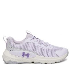 Buty na siłownię Under Armour. Fioletowe buty treningowe Under Armour, bez wzorów, bez zapięcia, na fitness i siłownię. Za 319.99 zł.
