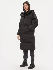 Tommy Jeans Kurtka puchowa Satin DW0DW16587 Czarny Regular Fit. Czarne kurtki Tommy Jeans, na zimę, xl, bez wzorów, z jeansu, bez kaptura. Za 799.99 zł.