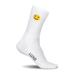 Skarpetki Rowerowe dla dorosłych LUXA Emoji. Białe skarpetki LUXA, bez wzorów, z elastanu. Za 69.00 zł.