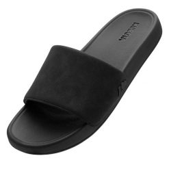 Damskie Klapki Kubota Premium Suede Essence Czarne 41. Czarne klapki Kubota, bez wzorów, bez obcasa, bez zapięcia. Za 159.99 zł.