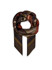 Coach Chusta 29CAS76 Brązowy. Brązowe chusty Coach, bez wzorów, z jedwabiu. Za 399.99 zł.