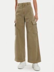 Gap Spodnie materiałowe 518140-02 Brązowy Baggy Fit. Brązowe spodnie materiałowe GAP, bez wzorów, z bawełny. Za 189.99 zł.