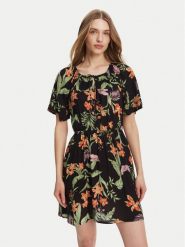 Roxy Sukienka letnia ERJWD03869 Czarny Regular Fit. Czarne sukienki Roxy, xs, bez wzorów, z wiskozy, bez kołnierzyka, bez ramiączek. Za 209.99 zł.