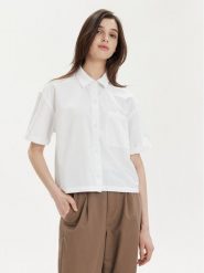 Vans Koszula Mcmillan Ss Top VN000F74 Biały Regular Fit. Białe koszule Vans, l, bez wzorów, z bawełny, bez kołnierzyka, bez ramiączek. Za 219.99 zł.