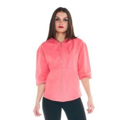 Bluza ciepła z bawełna z kaptur na co dzień. Czerwone bluzy LEONE 1947 APPAREL, bez wzorów, z bawełny, sportowe, bez ramiączek, bez kaptura. W wyprzedaży za 164.19 zł.