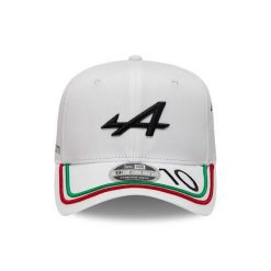 Czapka z daszkiem New Era Monza PG 9FIFTY PC Renaul. Białe czapki z daszkiem New Era, bez wzorów, z materiału, eleganckie. Za 195.99 zł.