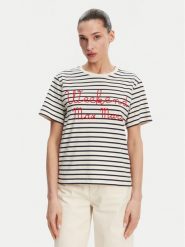 Weekend Max Mara T-Shirt Olga 2515971042 Granatowy Regular Fit. Niebieskie t-shirty Weekend Max Mara, s, bez wzorów, z bawełny, bez kołnierzyka, bez ramiączek. Za 529.99 zł.