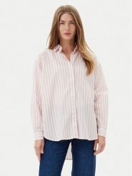 Pepe Jeans Koszula Artemisa PL304975 Różowy Loose Fit. Czerwone koszule Pepe Jeans, m, bez wzorów, z bawełny, bez kołnierzyka, bez ramiączek. Za 279.99 zł.