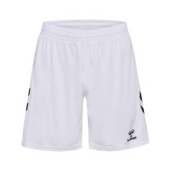 Szorty dla dzieci Hummel. Białe szorty Hummel, bez wzorów, z materiału, sportowe. Za 127.50 zł.