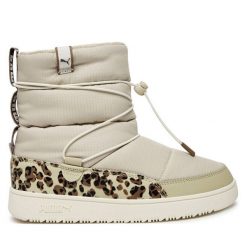 Śniegowce Puma. Brązowe śniegowce Puma, bez wzorów, bez zapięcia. Za 399.99 zł.