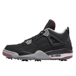 Air Jordan 4 Retro Golf Bred. Czarne swetry Jordan, bez wzorów, z meshu, retro, bez ramiączek. W wyprzedaży za 1,771.22 zł.