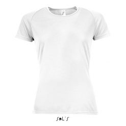Koszulka damska Sol's Sporty. Białe t-shirty sportowe SOL'S, s, bez wzorów, z materiału, bez ramiączek. Za 66.50 zł.