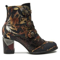 Botki Laura Vita. Żółte botki LAURA VITA, bez wzorów, bez obcasa, na słupku, bez zapięcia. Za 349.99 zł.