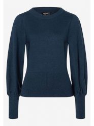 More & More Sweter w kolorze granatowym rozmiar: 42. Niebieskie swetry More & More, bez wzorów, bez ramiączek. Za 127.65 zł.