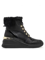 Liu Jo Botki Alyssa 05 BF3119 P0102 Czarny. Czarne botki Liu Jo, bez wzorów, ze skóry, bez obcasa, na koturnie, bez zapięcia. Za 519.99 zł.