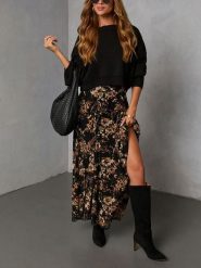 LA Angels Spódnica w kolorze czarnym rozmiar: S. Czarne spódnice LA Angels, na co dzień, s, bez wzorów, maxi, asymetryczne. Za 204.48 zł.