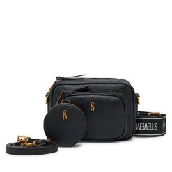 Torebka Steve Madden. Czarne listonoszki Steve Madden, bez wzorów, bez dodatków. Za 279.99 zł.