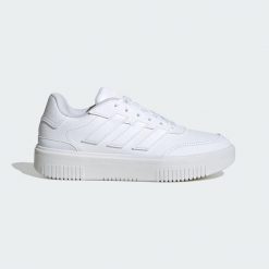 Buty Courtblock Bold. Białe buty sportowe lifestyle adidas, bez wzorów, bez zapięcia. Za 279.00 zł.
