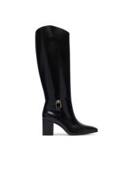 LAUREN RALPH LAUREN Kozaki Rlyn Bk T Hl Bo Tal 802P12879001 Czarny. Czarne kozaki Lauren Ralph Lauren, bez wzorów, ze skóry, bez obcasa, na słupku, bez zapięcia. Za 1,599.00 zł.