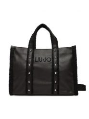 Liu Jo Torebka L Tote 2F5027 E0021 Czarny. Czarne torebki klasyczne Liu Jo, bez wzorów, z materiału, bez dodatków. Za 429.99 zł.