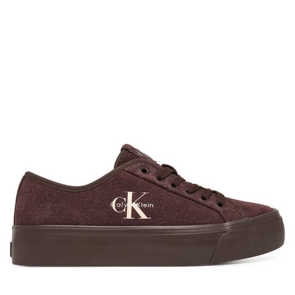 Tenisówki Calvin Klein. Czerwone trampki Calvin Klein, bez wzorów, bez zapięcia. Za 409.99 zł.