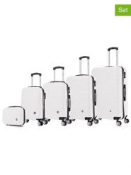 Geographical Norway 5-częściowy zestaw "Solomun" w kolorze białym rozmiar: onesize. Białe walizki Geographical Norway. Za 565.99 zł.