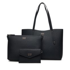 Torebka Guess. Czarne torebki klasyczne Guess, z aplikacjami, klasyczne, bez dodatków. Za 399.99 zł.