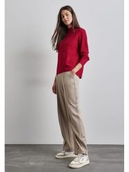 Street One Sweter w kolorze czerwonym rozmiar: 36. Czerwone swetry Street One, bez wzorów, ze splotem, street, bez ramiączek. Za 132.05 zł.