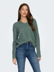ONLY Sweter w kolorze turkusowym rozmiar: S. Niebieskie swetry ONLY, s, bez wzorów, prążkowane, bez ramiączek. Za 70.41 zł.