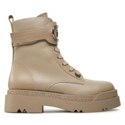 Botki Liu Jo. Brązowe botki Liu Jo, bez wzorów, bez obcasa, na płaskiej podeszwie, bez zapięcia. Za 759.99 zł.