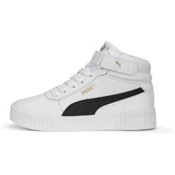 Buty na co dzień damskie PUMA CARINA 2.0 MID wysokie skóra. Buty treningowe Puma, bez wzorów, z gumy, bez zapięcia, trekkingowe. Za 328.00 zł.