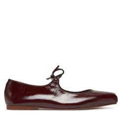 Baleriny Balagan. Czerwone baleriny BALAGAN, bez wzorów, bez obcasa, bez zapięcia. Za 455.99 zł.