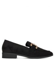 DeeZee Mokasyny RD2 Czarny. Czarne mokasyny DeeZee, bez wzorów, z materiału. Za 129.99 zł.