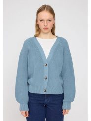 MAZINE Kardigan "Lovi" w kolorze błękitnym rozmiar: S. Niebieskie swetry MAZINE, s, bez wzorów, z bawełny, bez ramiączek. Za 130.99 zł.
