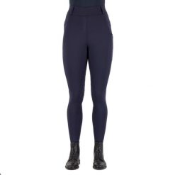 Damskie legginsy jeździeckie z pełną przyczepnością Imperial Riding Tamara. Niebieskie legginsy IMPERIAL RIDING, z aplikacjami, z materiału. Za 405.50 zł.