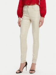 Morgan Jeansy 251-PEWELI Beżowy Slim Fit. Brązowe jeansy Morgan, bez wzorów, z bawełny. Za 179.99 zł.