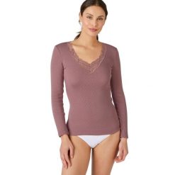 Koszulka damska Damart Thermolactyl. Czerwone t-shirty sportowe DAMART, bez wzorów, bez ramiączek. Za 224.00 zł.