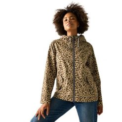 Damska Kurtka Bayletta Leopard Print Waterproof Jacket. Czarne kurtki przeciwdeszczowe Regatta, m, bez wzorów, z dżerseju, z kapturem, trekkingowe. Za 274.99 zł.