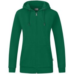 Kurtka damska Jako Organic. Zielone kurtki JAKO, m, bez wzorów, z bawełny, biznesowe, z kapturem. Za 301.50 zł.