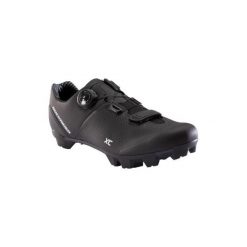 Buty na rower MTB XC 500. Czarne buty trekkingowe ROCKRIDER, z gumy, bez zapięcia. Za 349.99 zł.