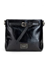 Monnari Torebka TORIMP0-24Z-BAG4111-K020D000 Czarny. Czarne listonoszki Monnari, bez wzorów, ze skóry, bez dodatków. Za 109.99 zł.