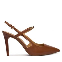 Szpilki MICHAEL Michael Kors. Brązowe szpilki MICHAEL Michael Kors, bez wzorów, bez obcasa, na szpilce, bez zapięcia. Za 769.99 zł.