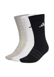 Skarpetki do połowy łydki adidas (x3). Szare skarpetki adidas, bez wzorów, z bawełny. Za 53.99 zł.