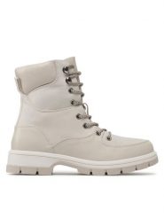 JENNY Botki WS5671-01 Beżowy. Brązowe botki Jenny, bez wzorów, z materiału, bez obcasa, na płaskiej podeszwie, bez zapięcia. Za 119.99 zł.