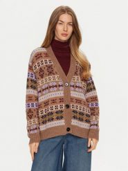Weekend Max Mara Kardigan Eccelso 2425346062 Brązowy Relaxed Fit. Brązowe swetry Weekend Max Mara, l, bez wzorów, z syntetyku, bez ramiączek. Za 659.99 zł.