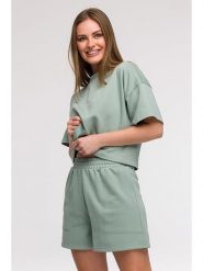 Be Wear Szorty dresowe w kolorze miętowym rozmiar: M. Zielone szorty Be Wear, bez wzorów, z dresówki. Za 149.31 zł.