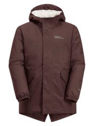 Jack Wolfskin Parka "Cosy Bear" w kolorze bordowym rozmiar: 152. Czerwone płaszcze Jack Wolfskin, bez wzorów, bez kaptura. Za 308.18 zł.