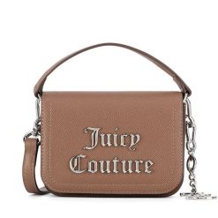 Torebka Juicy Couture. Brązowe torebki klasyczne Juicy Couture, bez wzorów, klasyczne, bez dodatków. Za 259.99 zł.