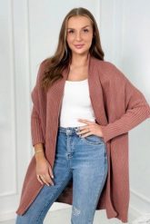 Sweter z rękawami typu nietoperz ciemny różowy. Czerwone swetry KESI, l, bez wzorów, z wełny, plus size, bez ramiączek. Za 178.78 zł.